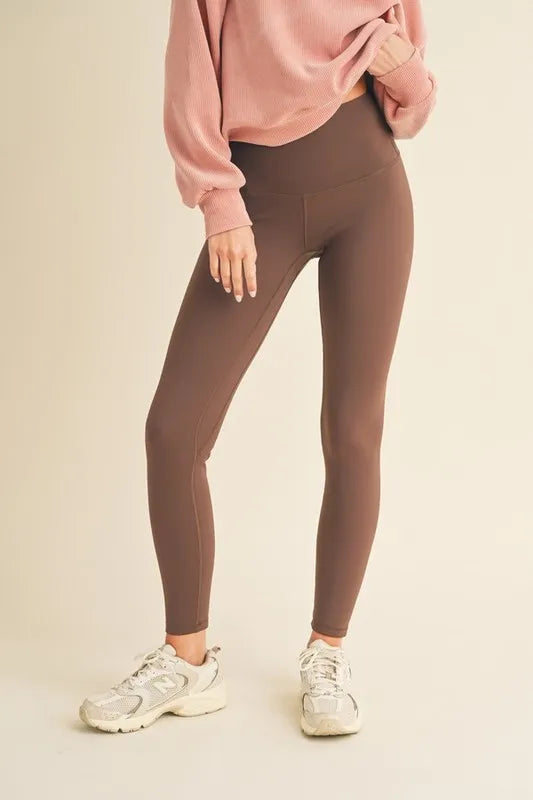 Coastal Yelete Full Size Fleece Lined High Waisted Leggings
