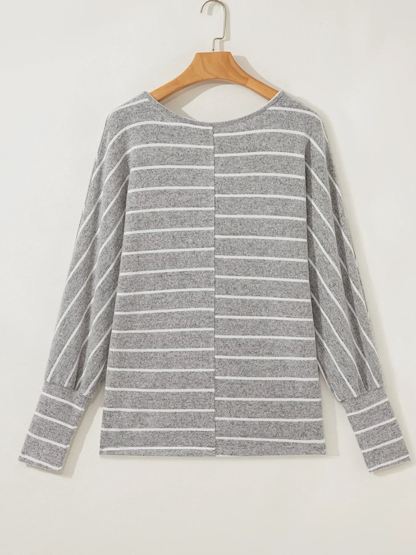 Stripe Dolman Sleeve Drop Shoulder Top - Southern Shores Clothing