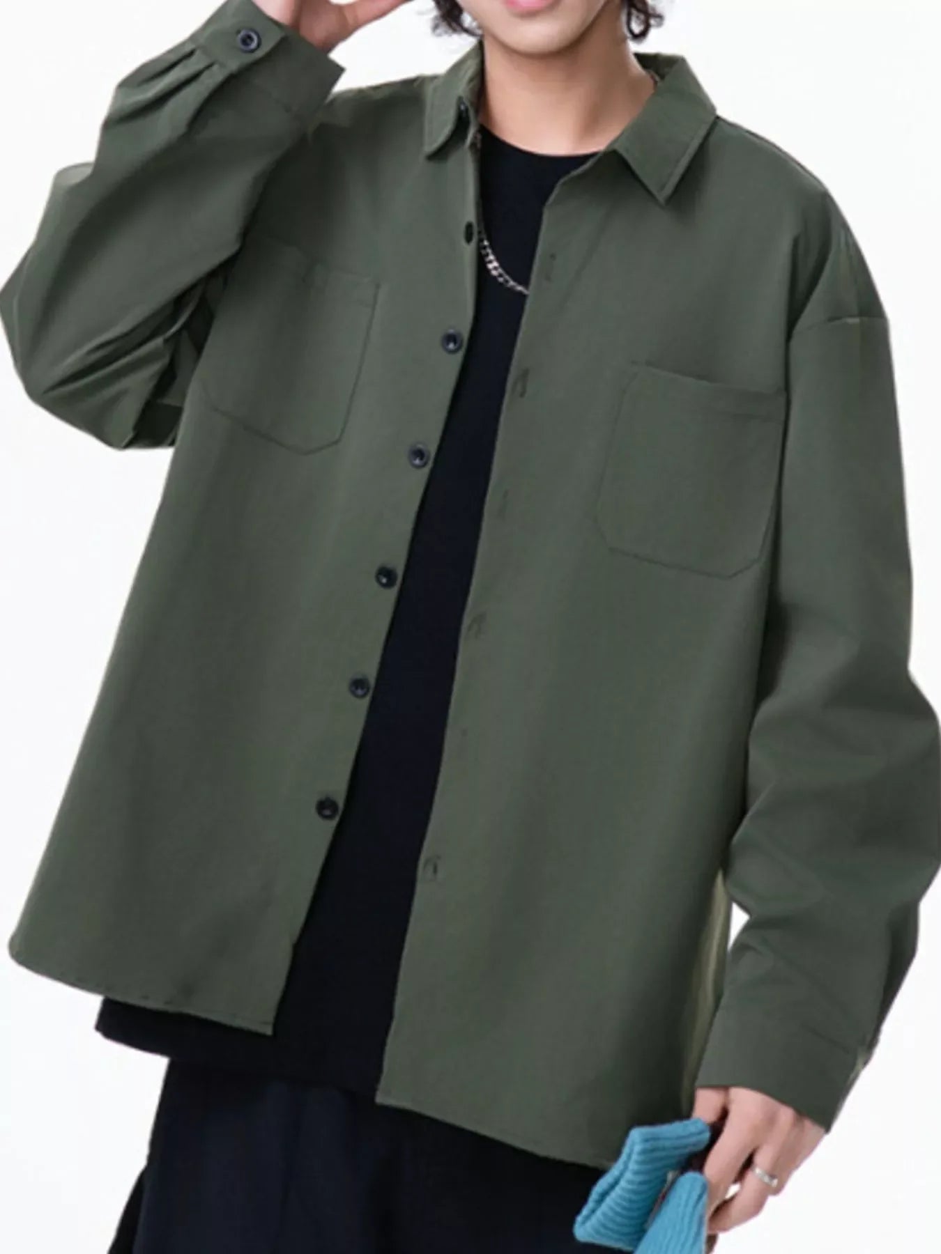 Plus Size Oversized Button Up Long Sleeve Shirt - Southern Shores Clothing