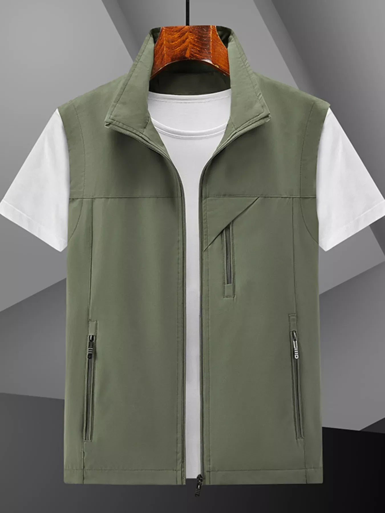 Plus Size Lightweight Zip-Up Vest For Layering - Southern Shores Clothing