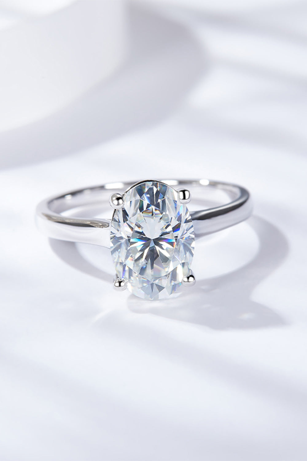 Southern Shores 2.5 Carat Moissanite Solitaire Ring with Minimalist Design