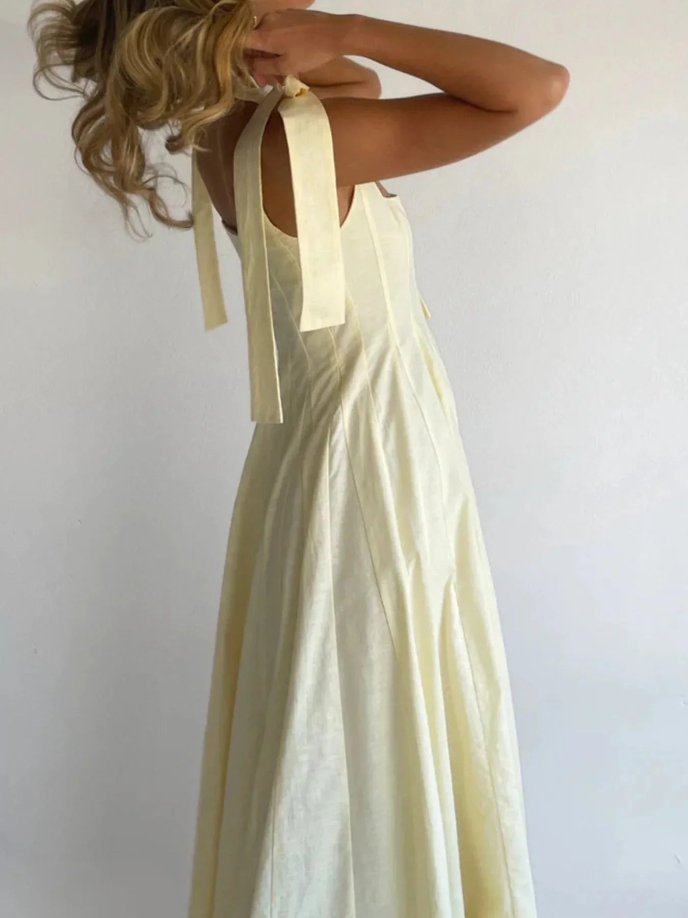 Gradient Tie Shoulder Maxi Dress With Adjustable Straps - Southern Shores Clothing