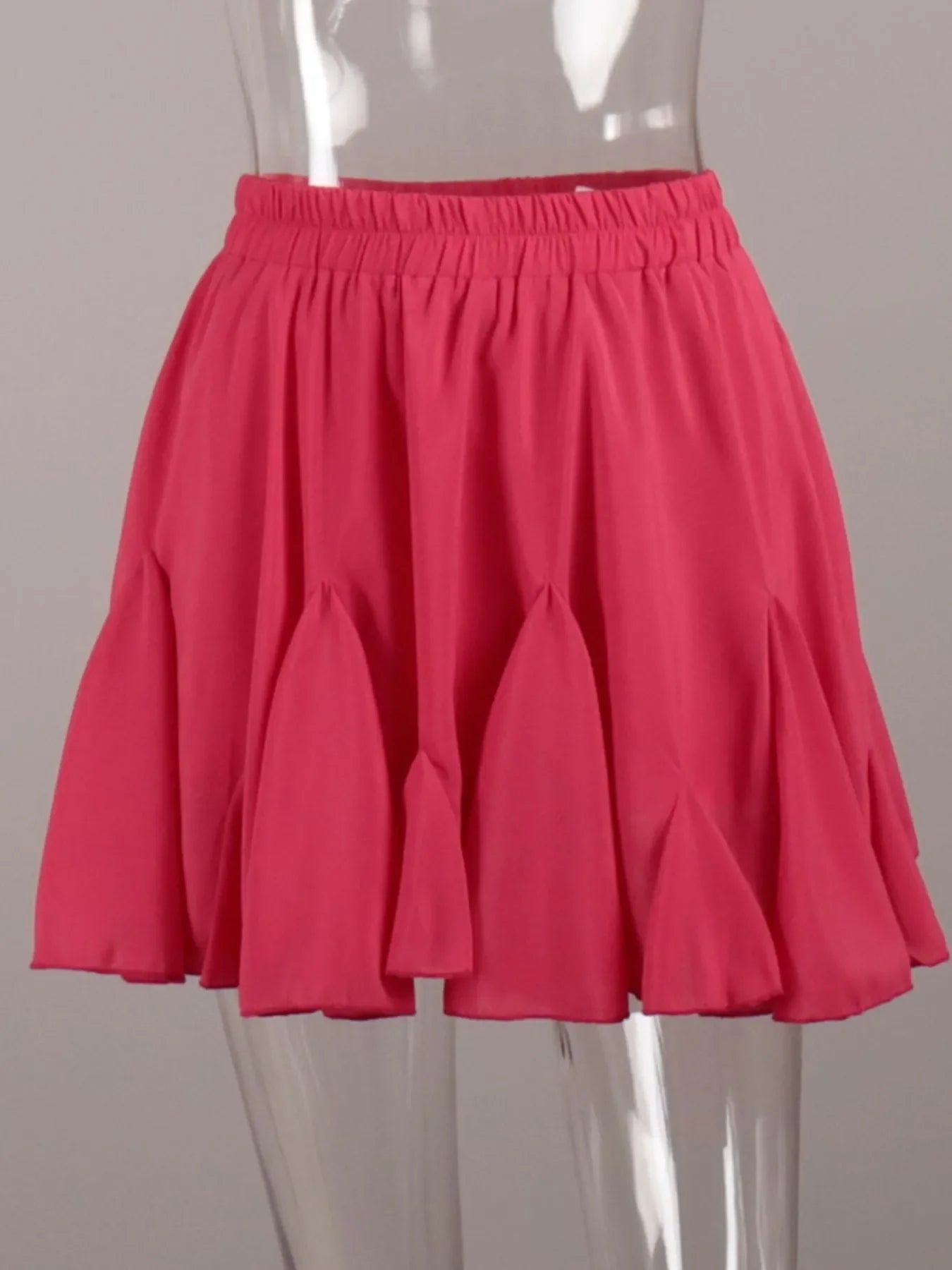 Elastic Waist Flowing Skirt With Ruffled Hem - Southern Shores Clothing