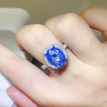 5 Carat Moissanite Sterling Silver Ring With Sparkle