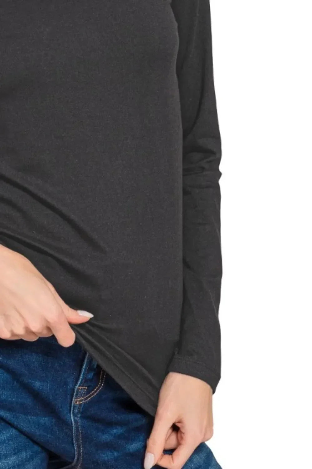 Brushed Microfiber Long Sleeve V-Neck T-Shirt - Southern Shores Clothing