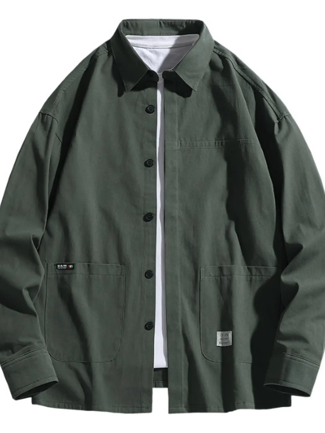 Plus Size Oversized Button Up Shirt With Chest Pocket - Southern Shores Clothing