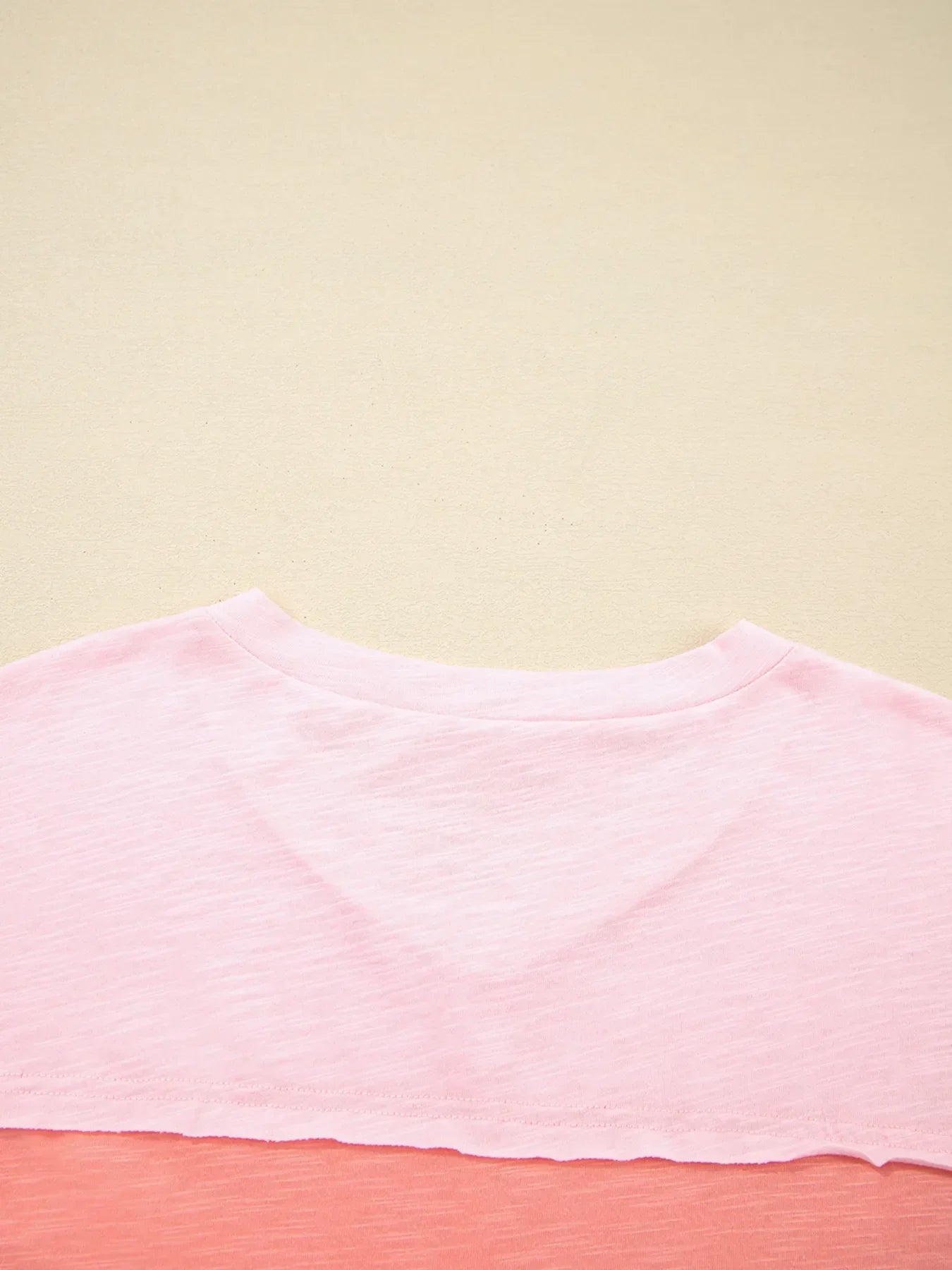 Flower Patched Exposed Seam Oversized T Shirt - Southern Shores Clothing