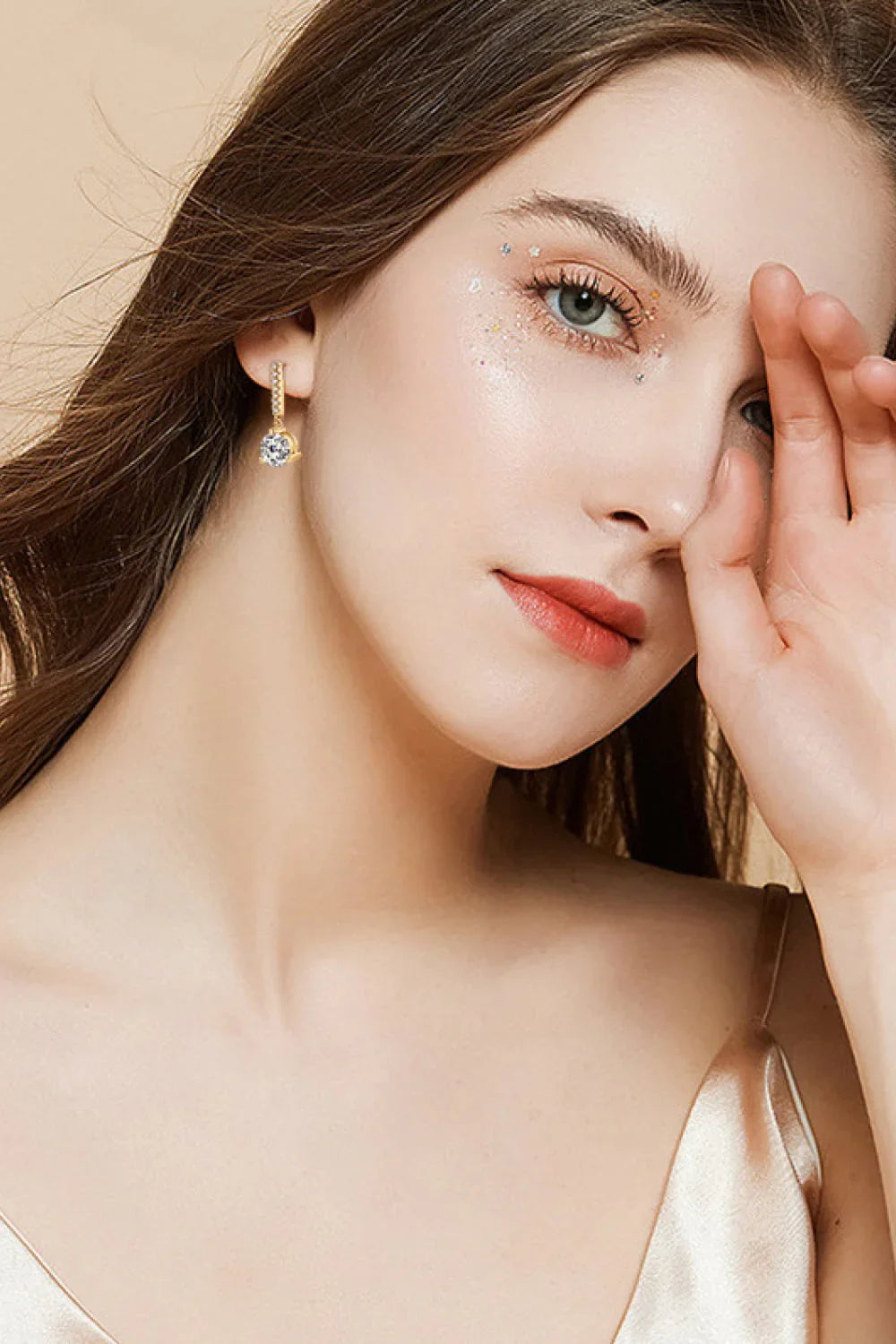 2 Carat Moissanite Sterling Silver Drop Earrings - Southern Shores Clothing