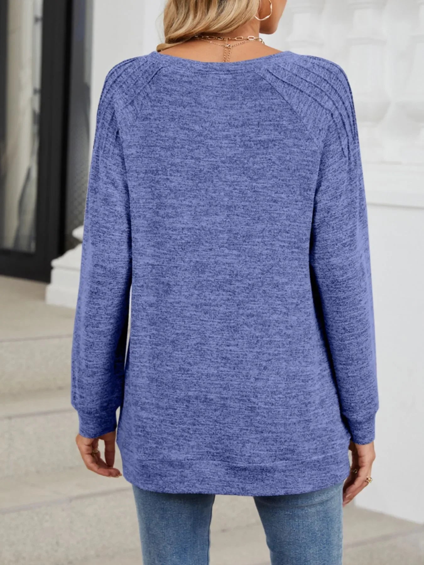 Round Neck Long Sleeve T-Shirt - Southern Shores Clothing