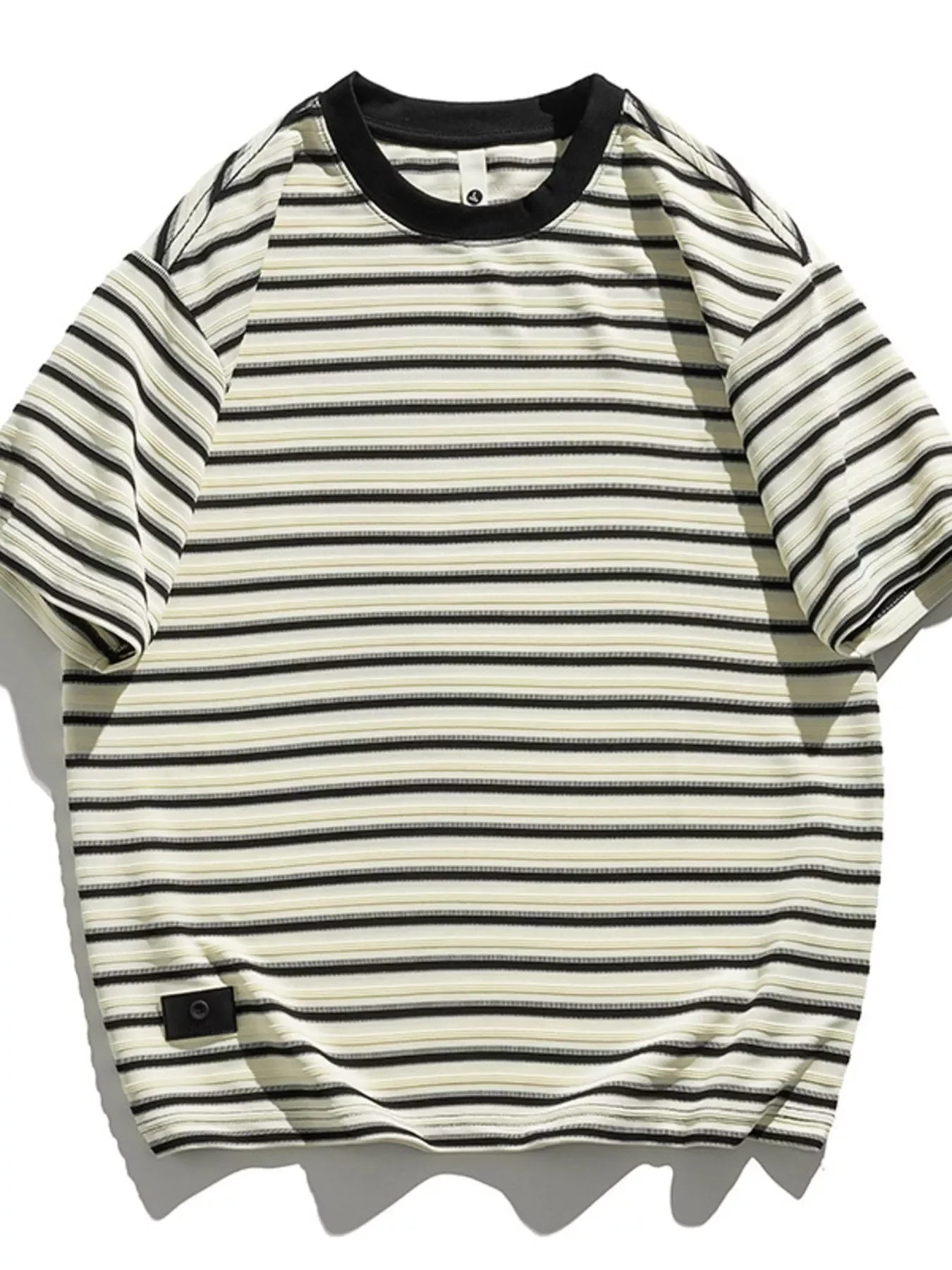 Plus Size Striped Oversized T Shirt With Relaxed Fit - Southern Shores Clothing