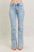 Plus Size Tummy Control Vintage Wash Slim Boot Jeans - Southern Shores Clothing