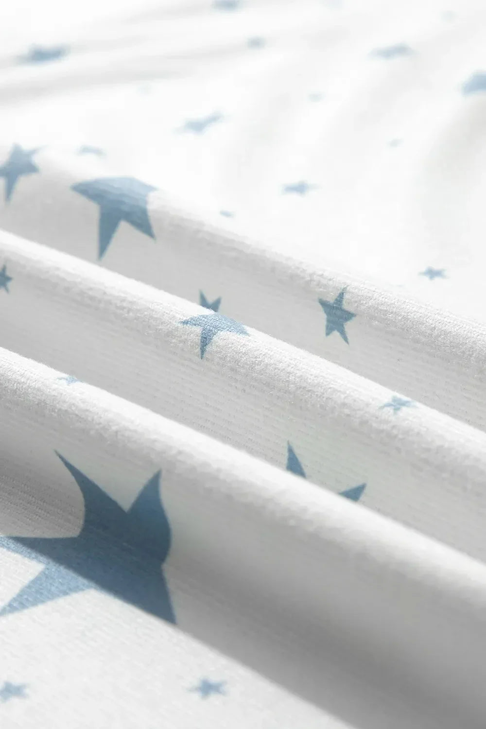 Stars Print Drop Shoulder Oversized T Shirt With Slits - Southern Shores Clothing