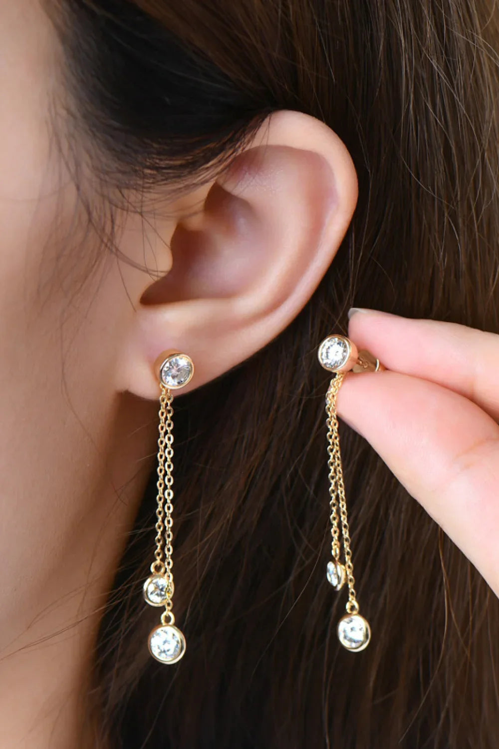 2.6 Carat Moissanite Sterling Silver Earrings - Southern Shores Clothing