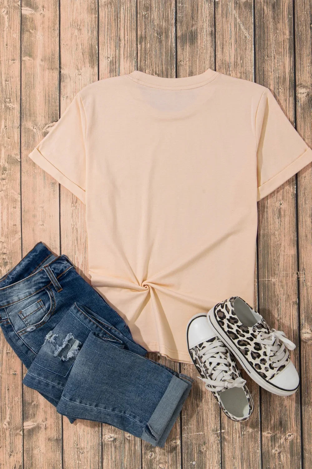 Sequin Rodeo Graphic Crewneck Tee With Stretch Fabric - Southern Shores Clothing