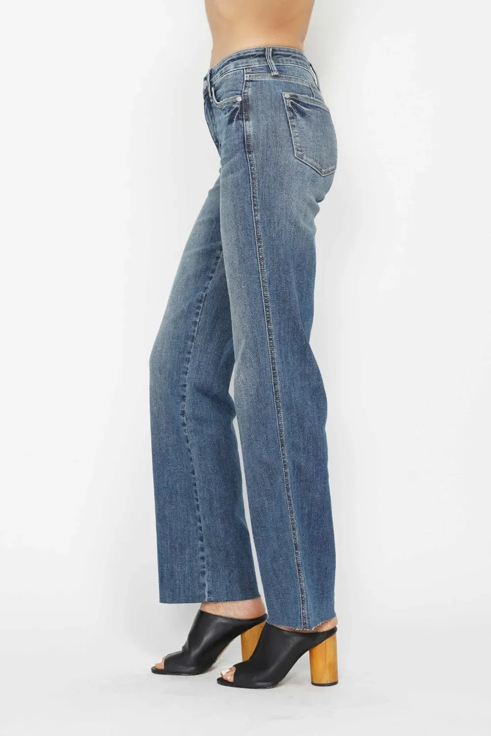 Tummy Control Straight Jeans Slimming Fit - Southern Shores Clothing