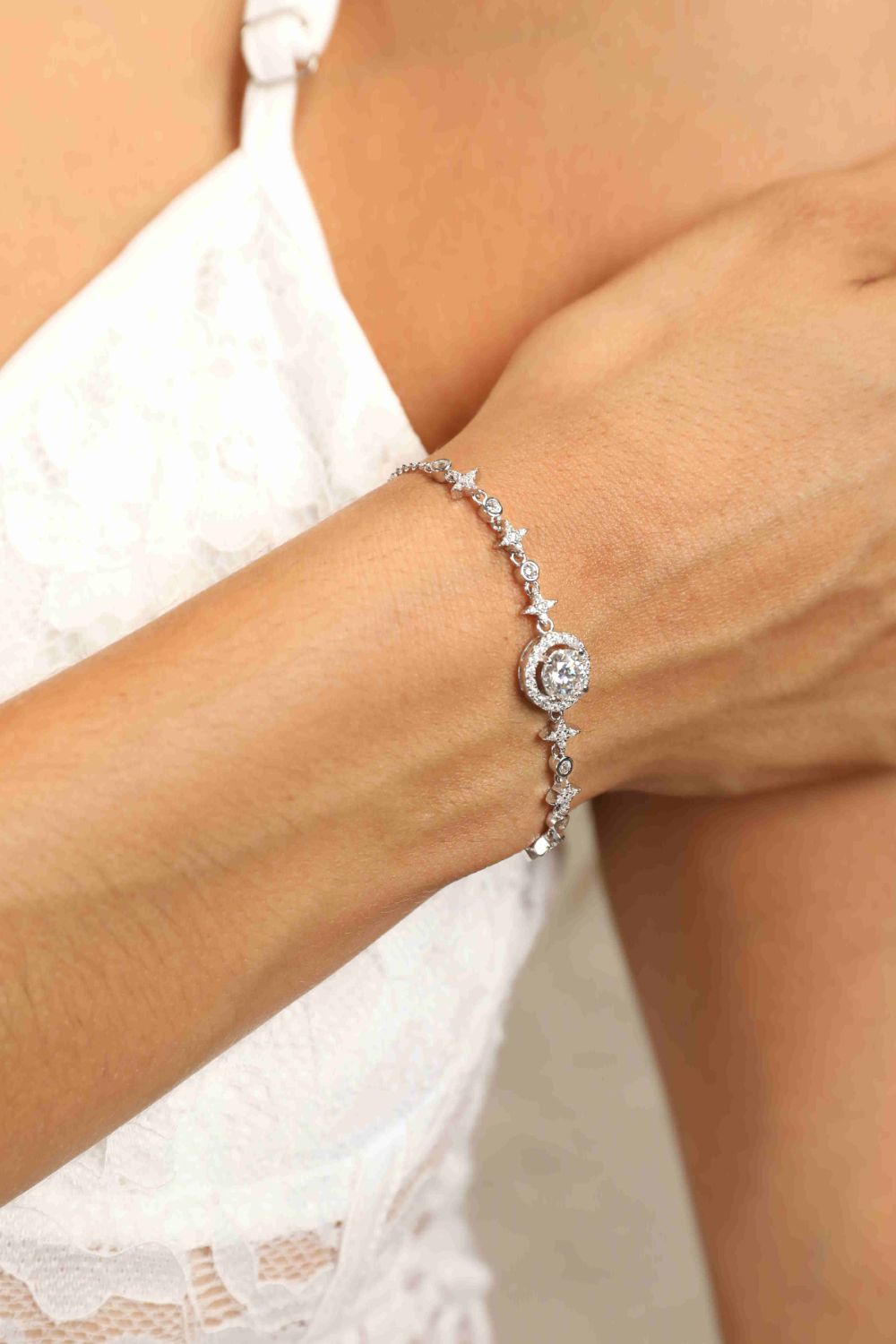 Southern Shores Show You The Way Sterling Silver Moissanite Bracelet