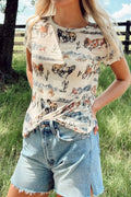 Mustang River Printed Mesh T Shirt With Stretch Fabric - Southern Shores Clothing