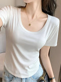 Plus Size Round Neck Short Sleeve T-Shirt - Southern Shores Clothing