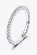 Moissanite Ring In Sterling Silver 0.57ct Round - Southern Shores Clothing