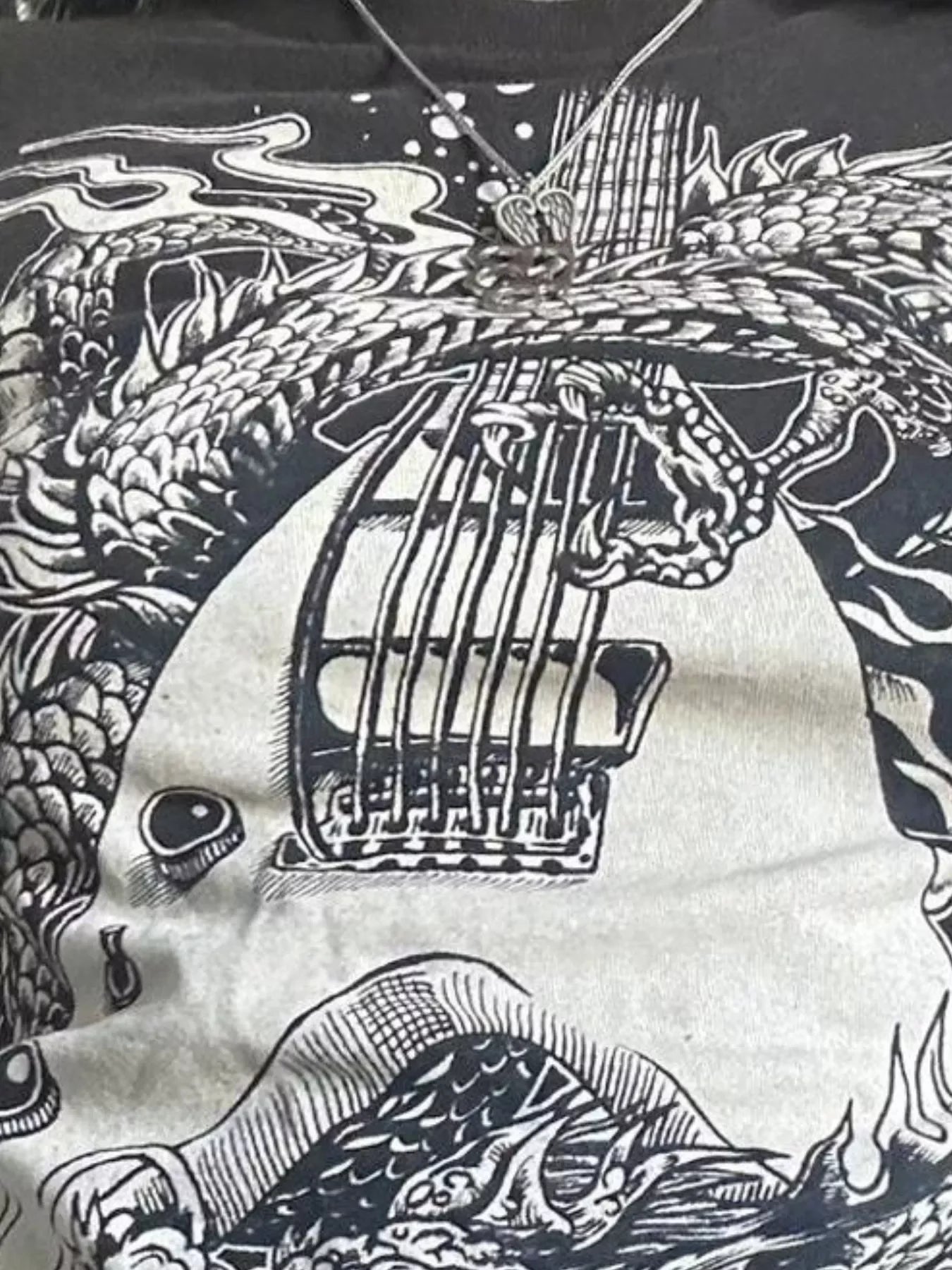 Graphic Round Neck Long Sleeve T-Shirt - Southern Shores Clothing
