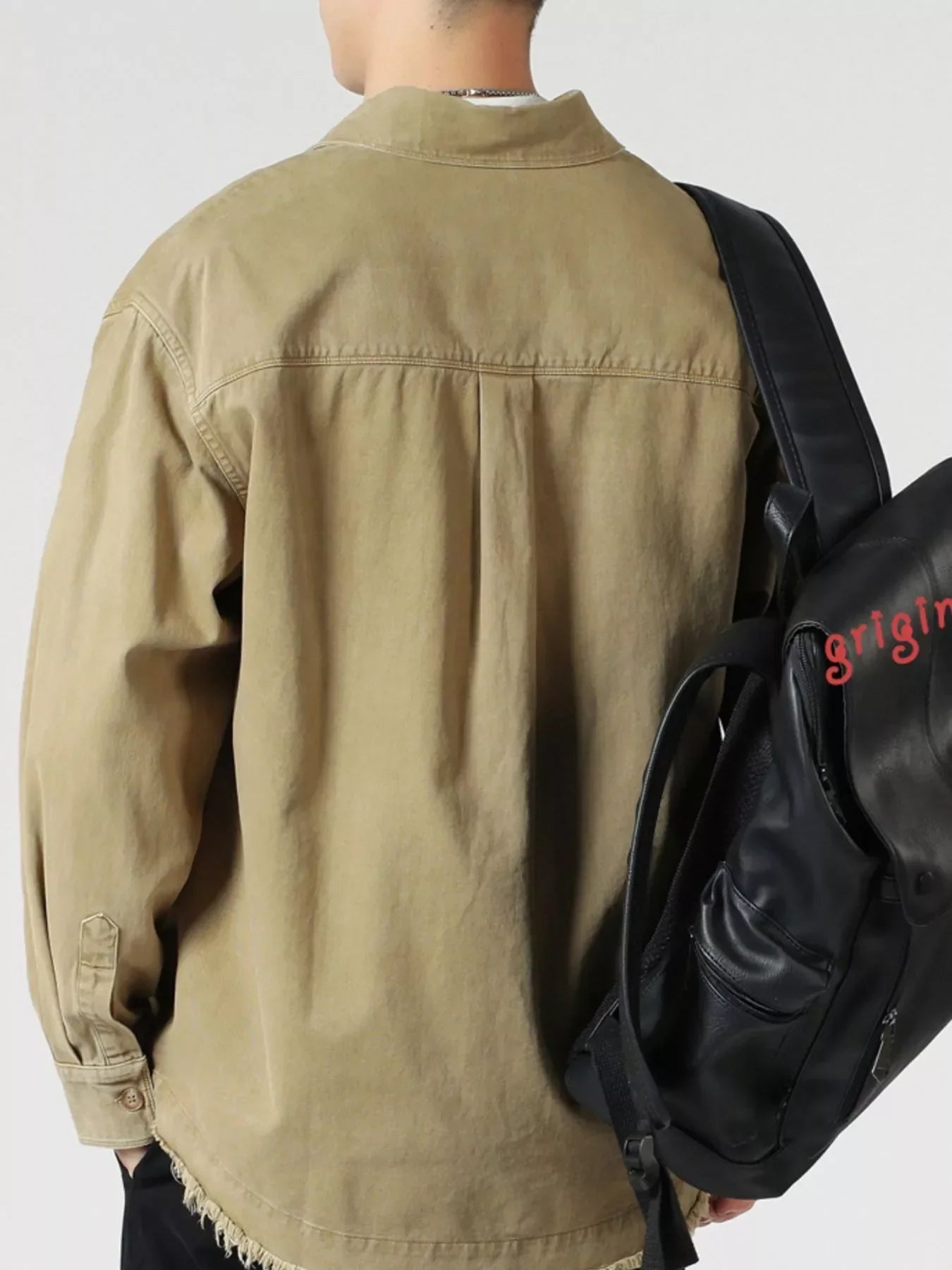Oversized Button Up Long Sleeve Cotton Shirt