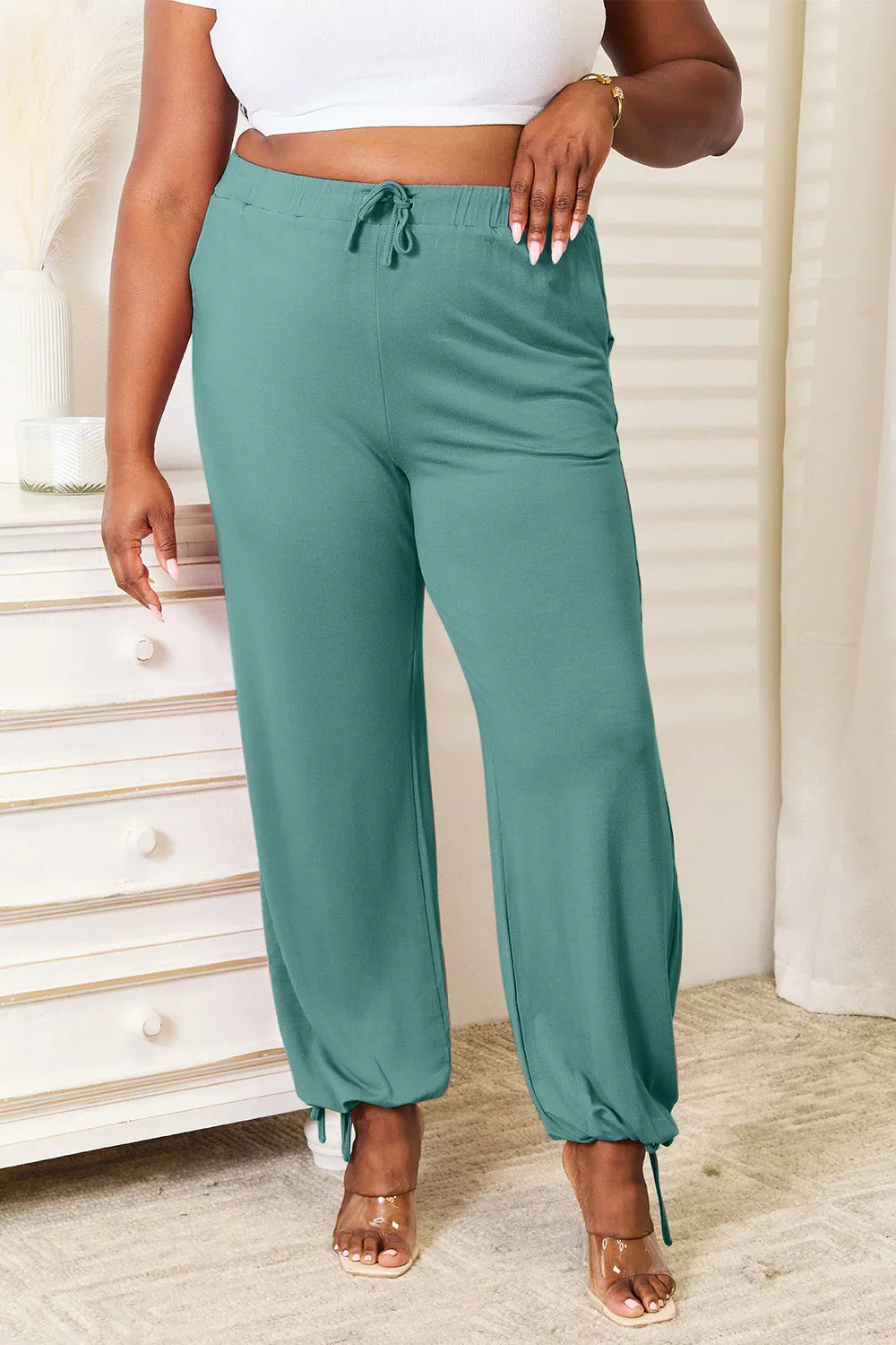 Soft Rayon Drawstring Pants With Pockets - Southern Shores Clothing