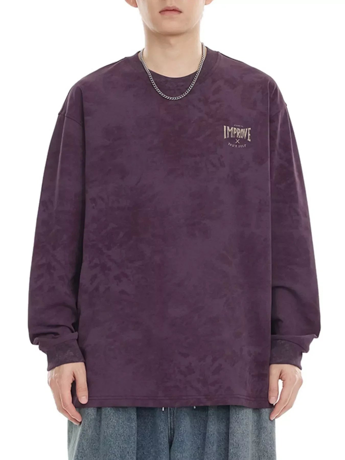 Plus Size Vintage Wash Long Sleeve T Shirt - Southern Shores Clothing
