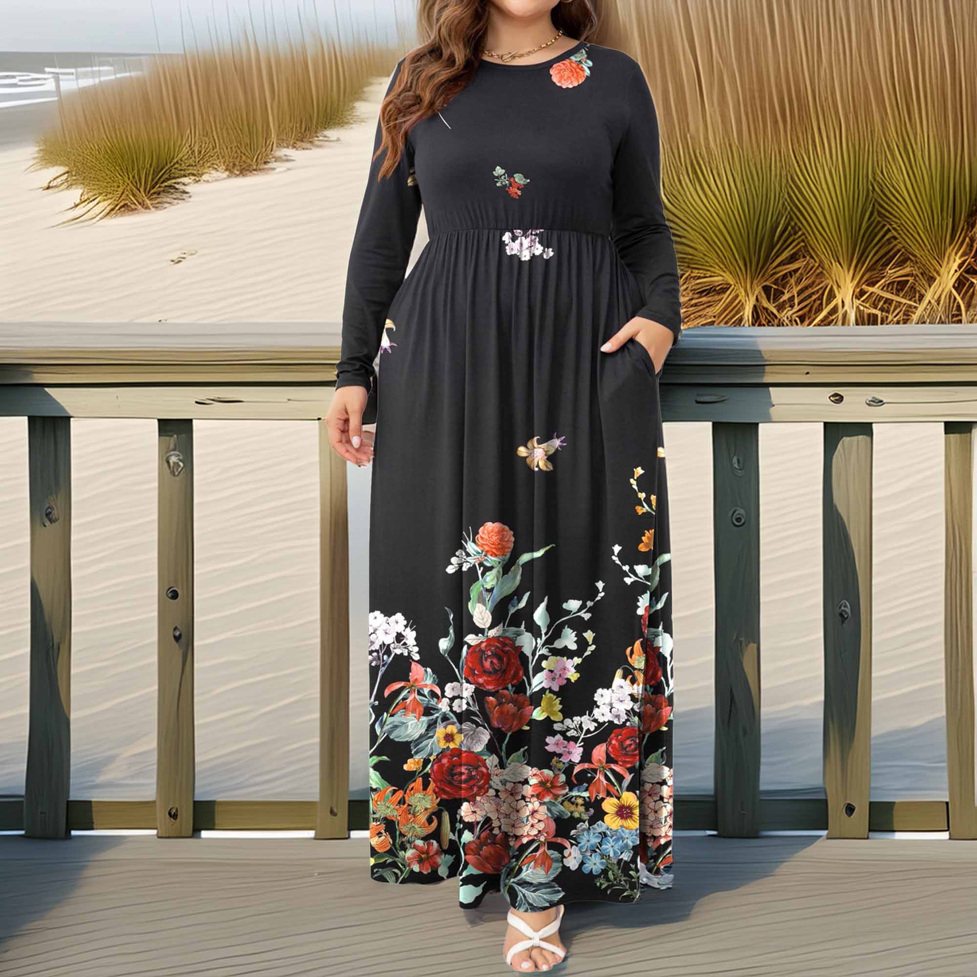 Plus_Size_Round_Neck_Maxi_Dress_with_Pockets