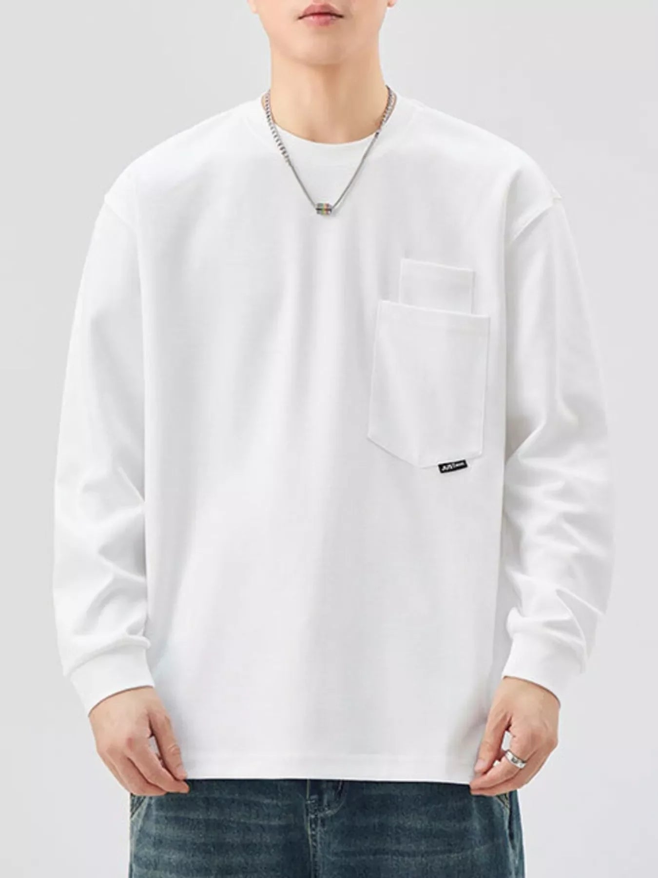 Plus Size Oversized Long Sleeve Pocketed Sweatshirt - Southern Shores Clothing