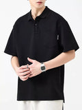 Plus Size Button Detail Polo Shirt With Casual Fit - Southern Shores Clothing