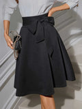 Tied Knee-Length Summer Skirt With Opaque Fabric - Southern Shores Clothing