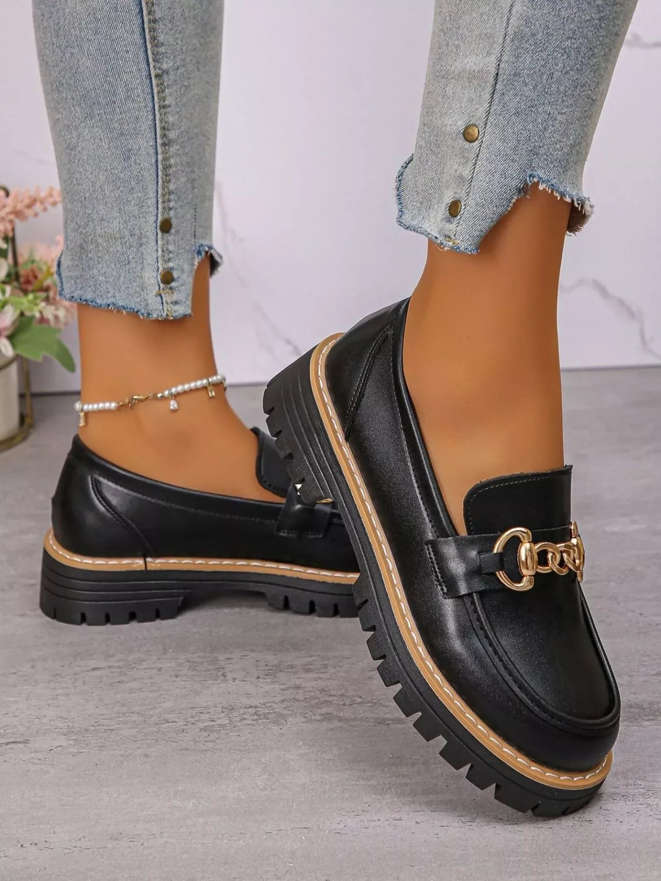 Classic Casual Round Toe Platform Ballet Flats - Southern Shores Clothing