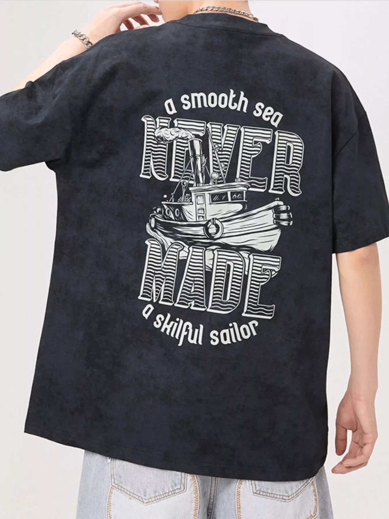 Plus Size Oversized Round Neck T Shirt, Relaxed Fit - Southern Shores Clothing