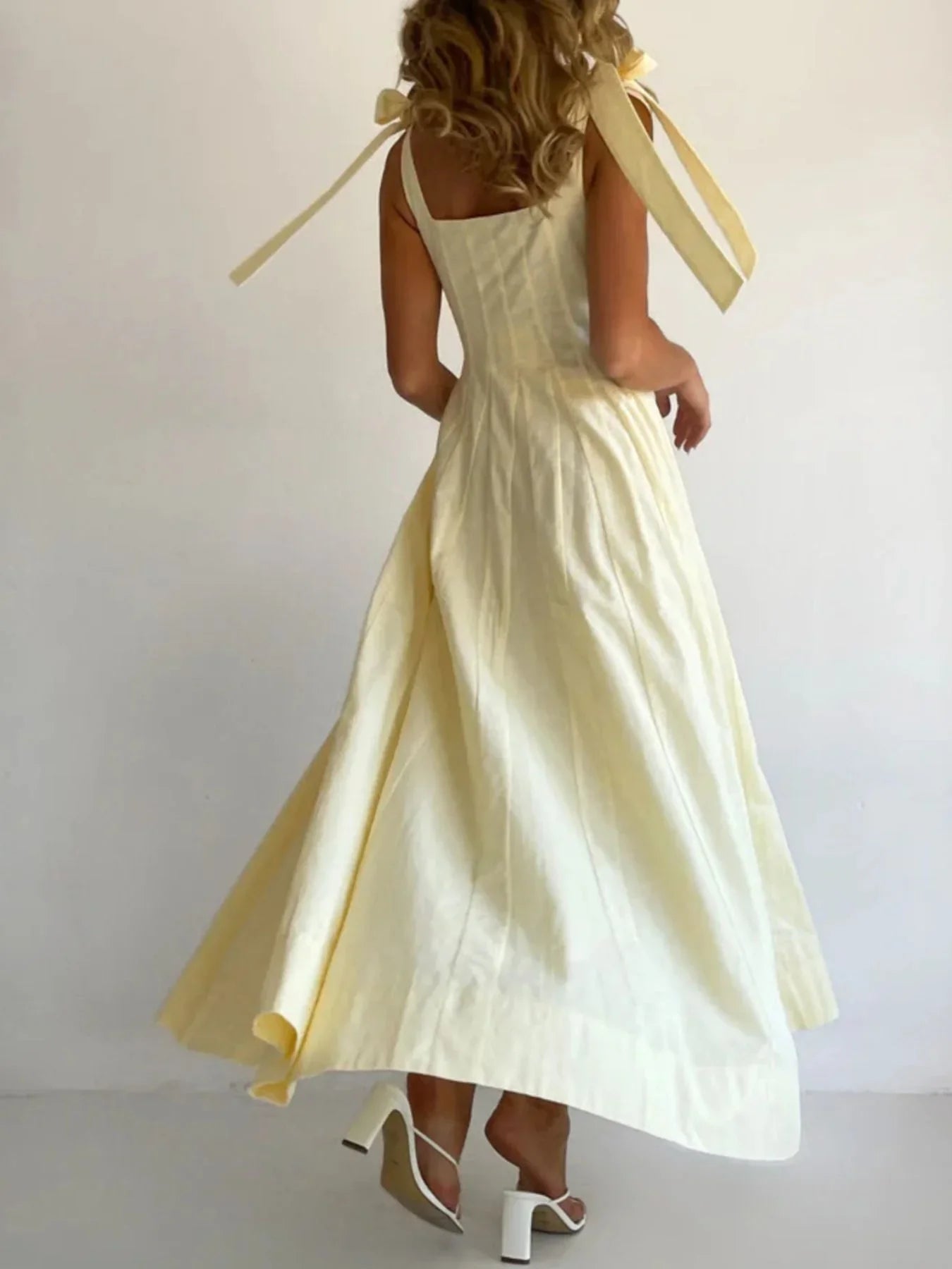 Gradient Tie Shoulder Maxi Dress With Adjustable Straps - Southern Shores Clothing