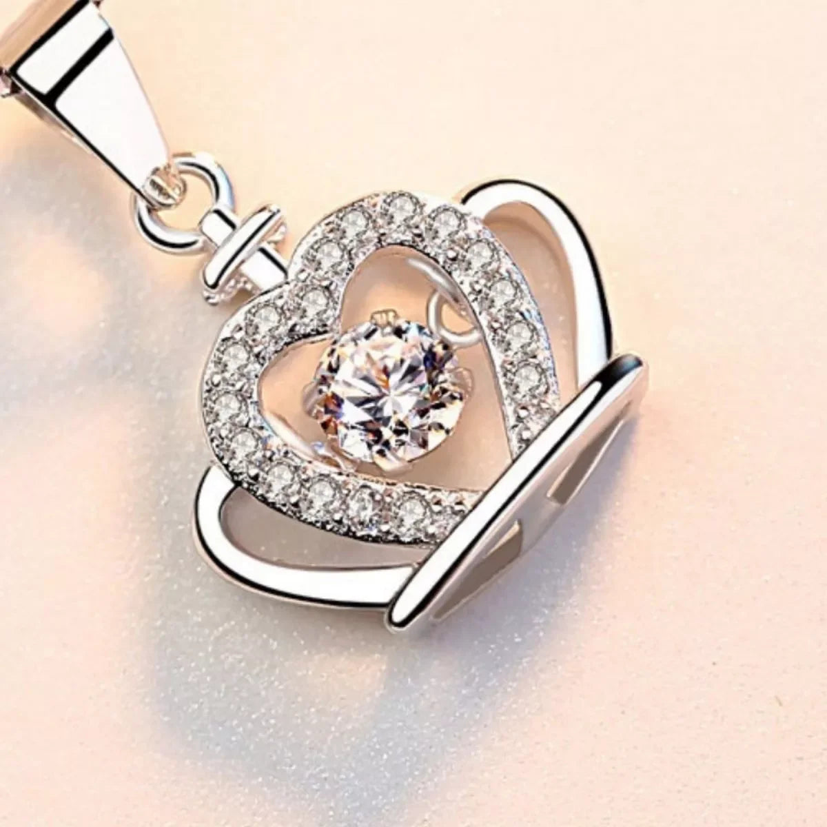 Sterling Silver Zircon Crown Pendant Necklace Elegant Jewelry - Southern Shores Clothing