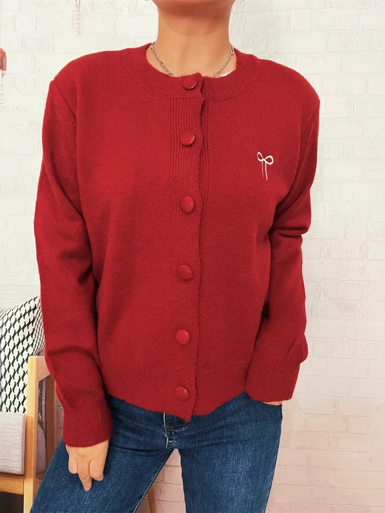 Button Up Long Sleeve Cardigan Slightly Stretchy - Southern Shores Clothing