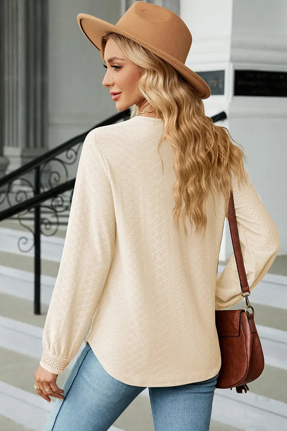 V-Neck Long Sleeve T-Shirt - Southern Shores Clothing