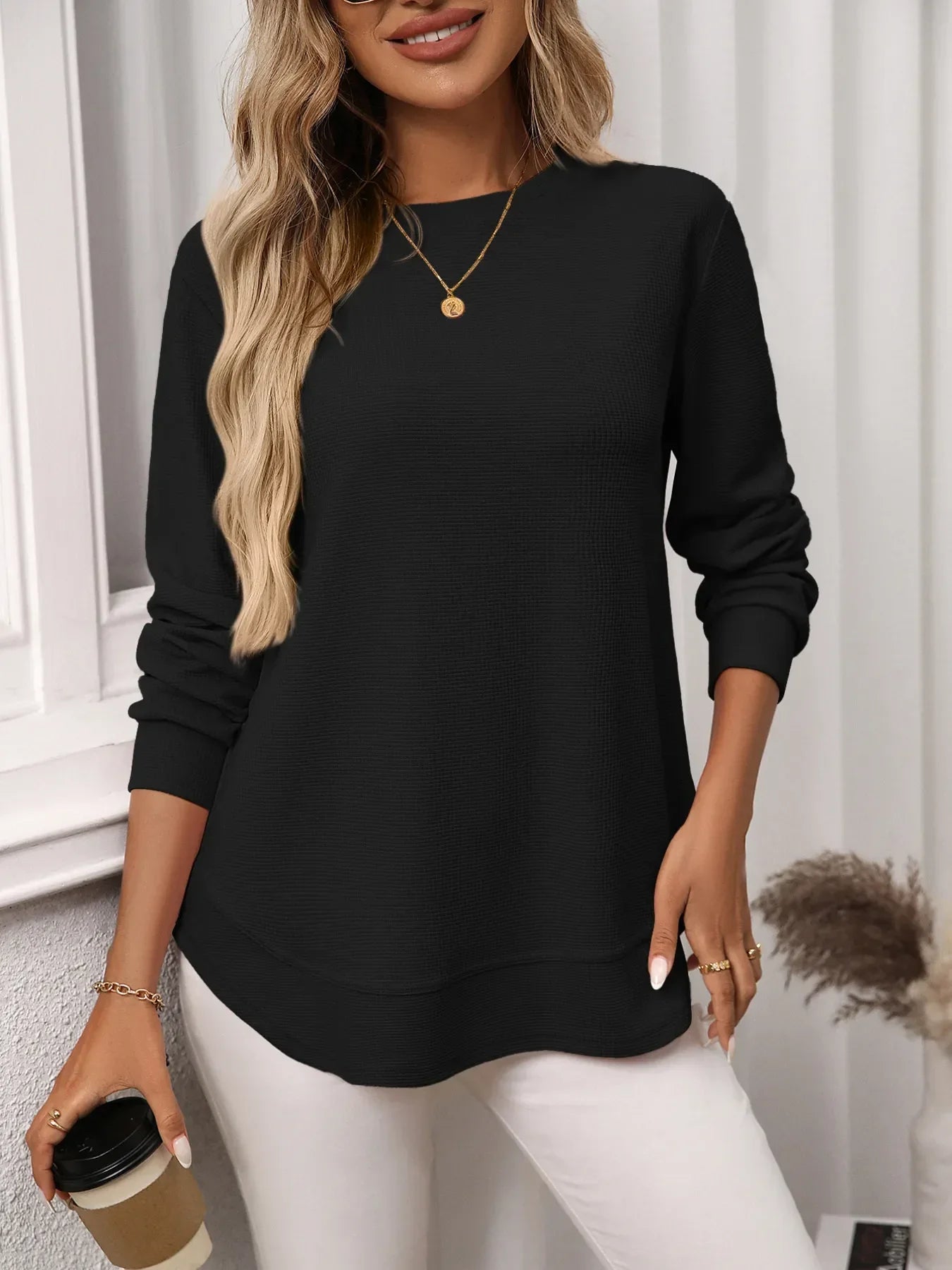 Long Sleeve Round Neck T-Shirt - Southern Shores Clothing