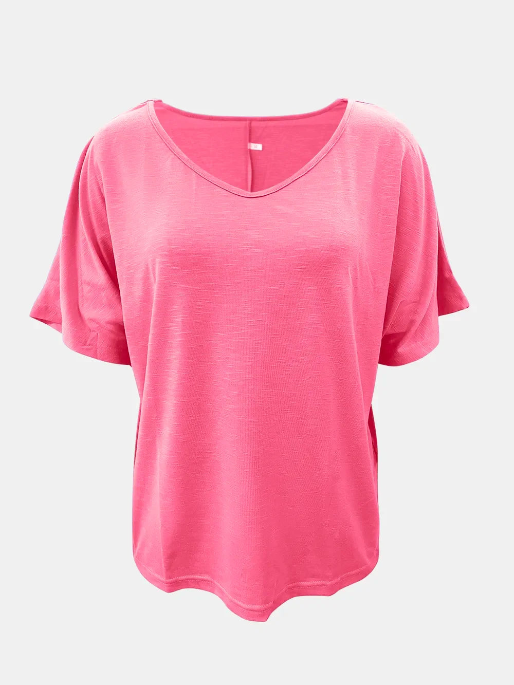 Full Size Scoop Neck Short Sleeve T-Shirt - Southern Shores Clothing