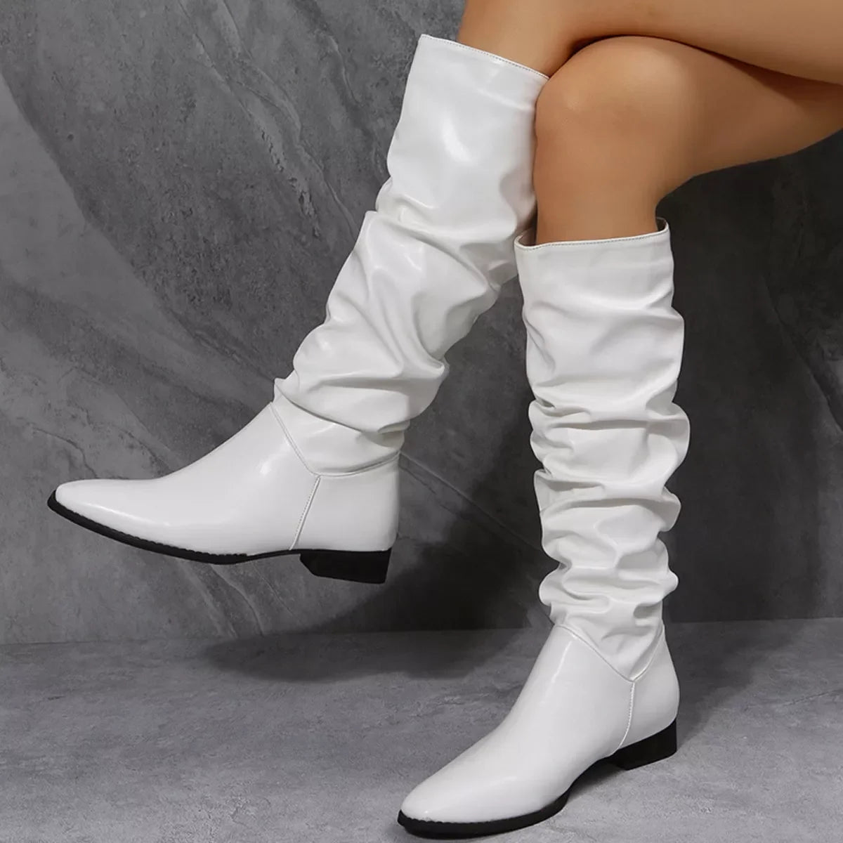 Slouchy Block Heel Ankle Boots Everyday Wear - Southern Shores Clothing