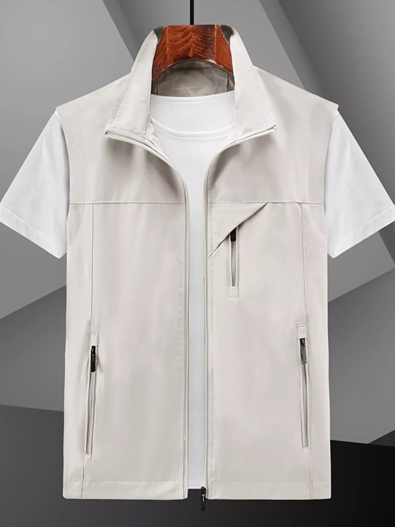 Plus Size Lightweight Zip-Up Vest For Layering - Southern Shores Clothing