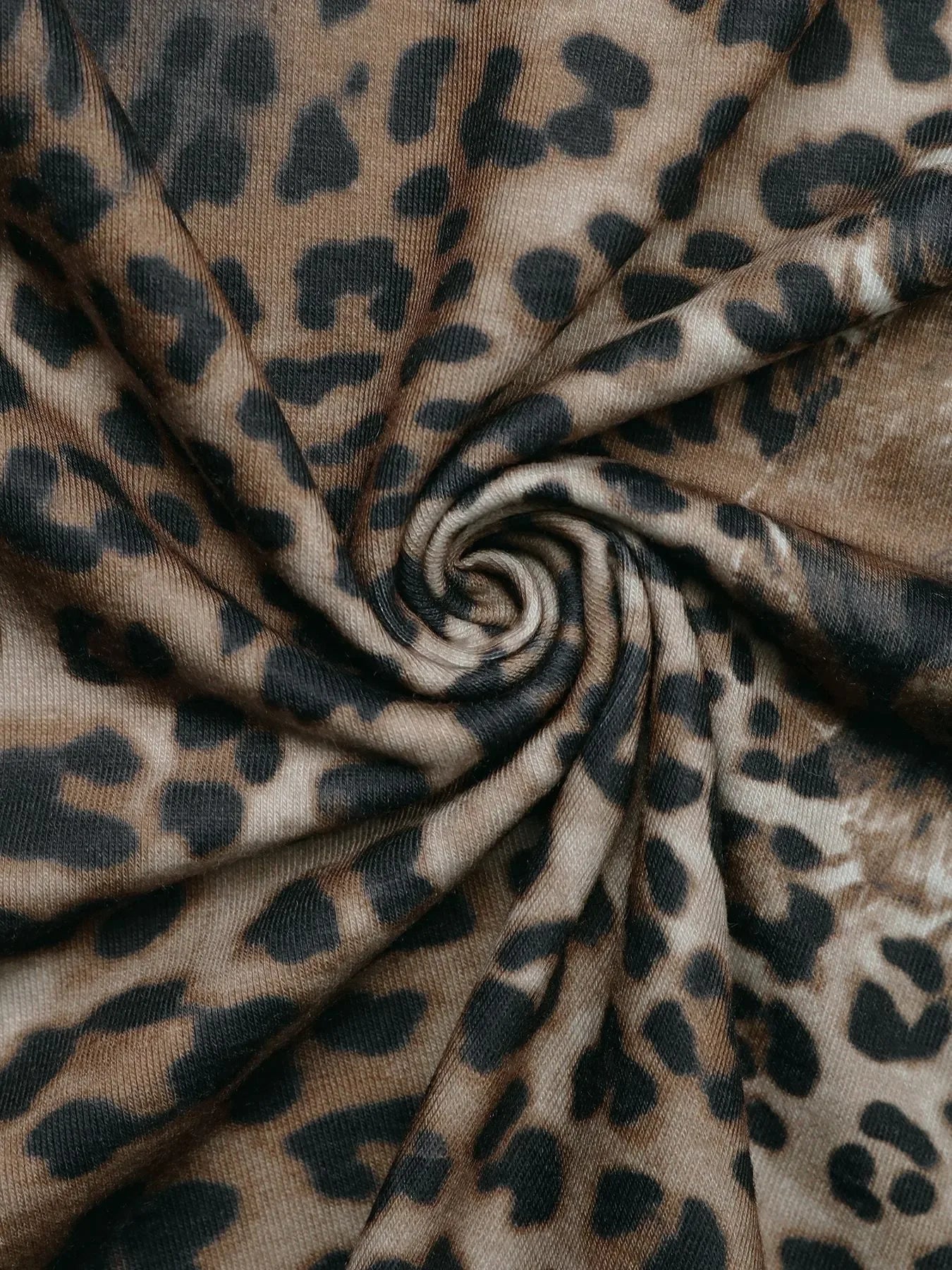 Leopard Print Long Sleeve Fitted T Shirt - Southern Shores Clothing