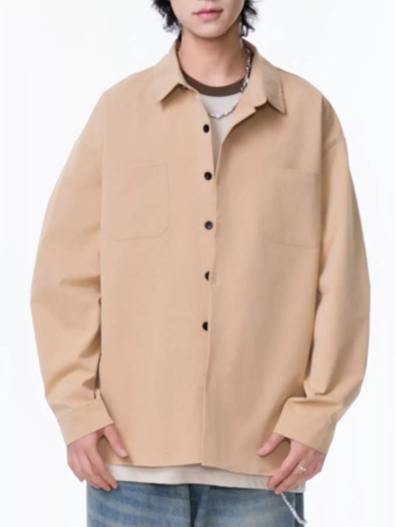 Plus Size Oversized Button Up Long Sleeve Shirt - Southern Shores Clothing