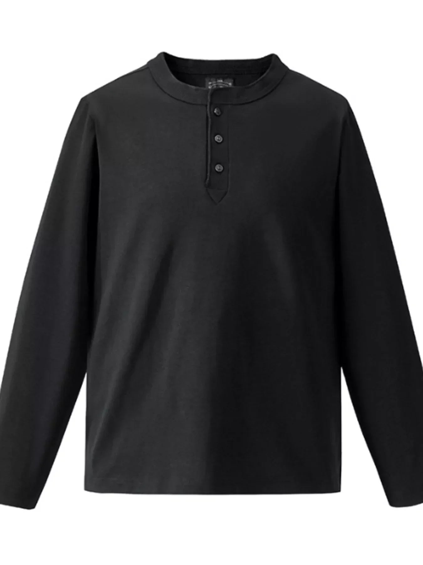 Plus Size Henley Long Sleeve Tee Casual Wear - Southern Shores Clothing