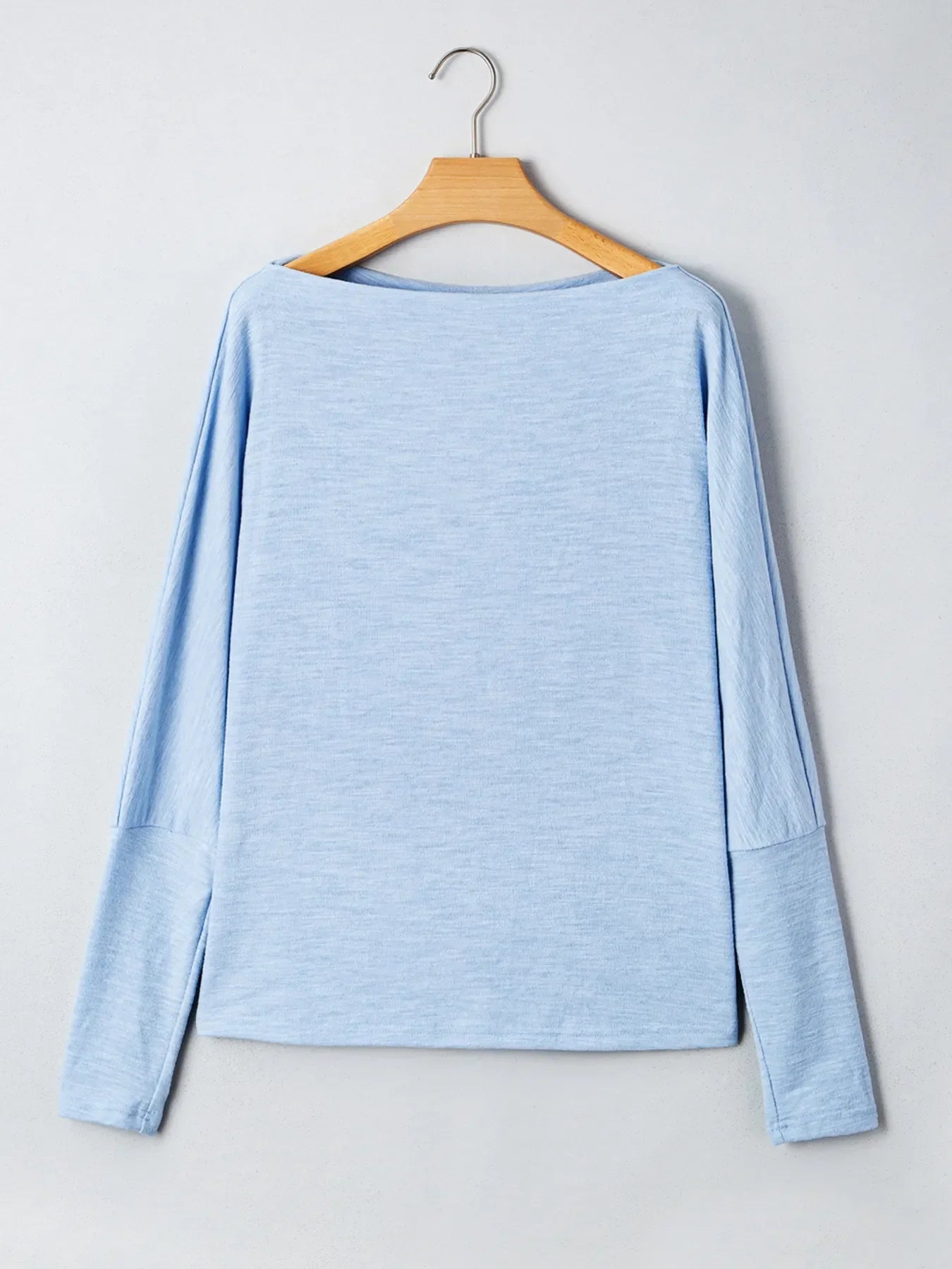 Solid Color Batwing Long Sleeve Top - Southern Shores Clothing