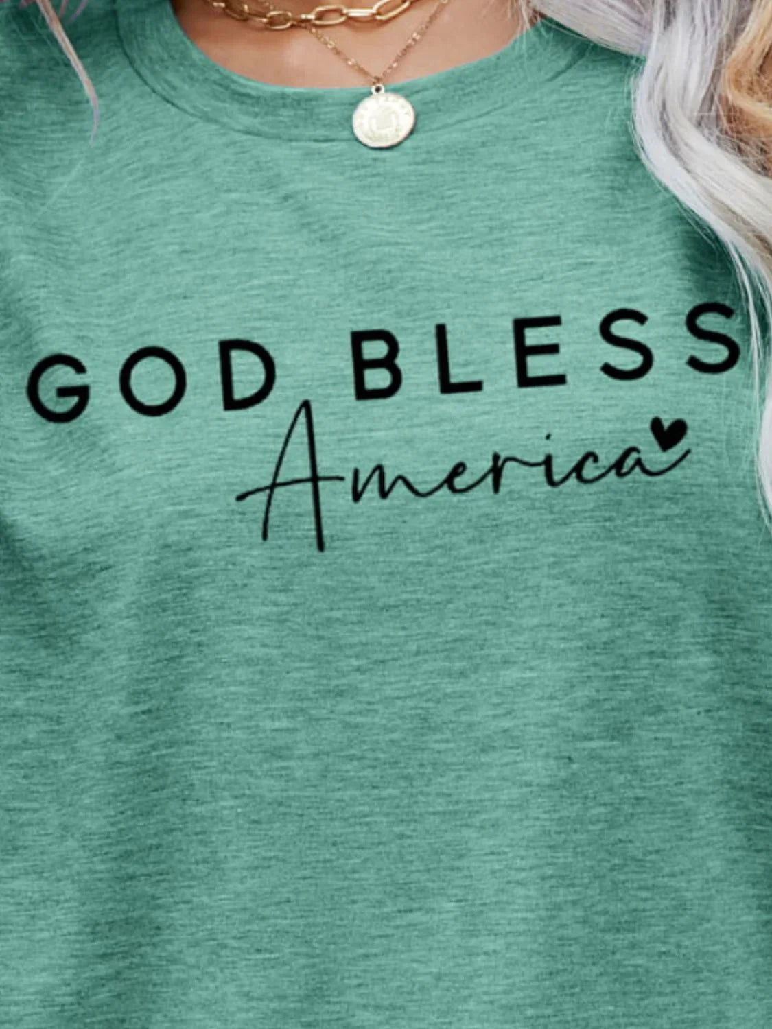 God Bless America Graphic Short Sleeve Tee - Southern Shores Clothing