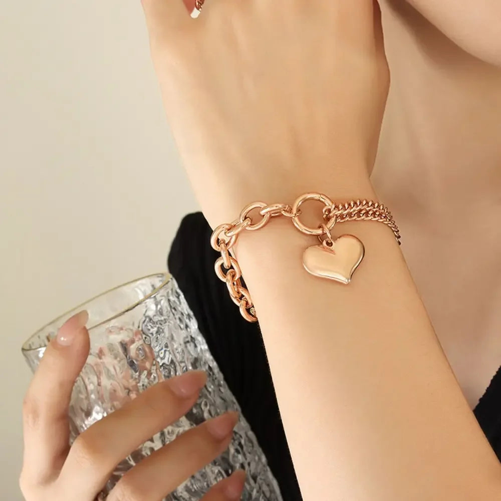 Half Chunky Chain Titanium Steel Bracelet - Southern Shores Clothing