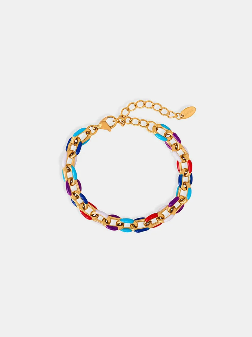 Southern Shores Titanium Steel Oil Drip Chain Bracelet