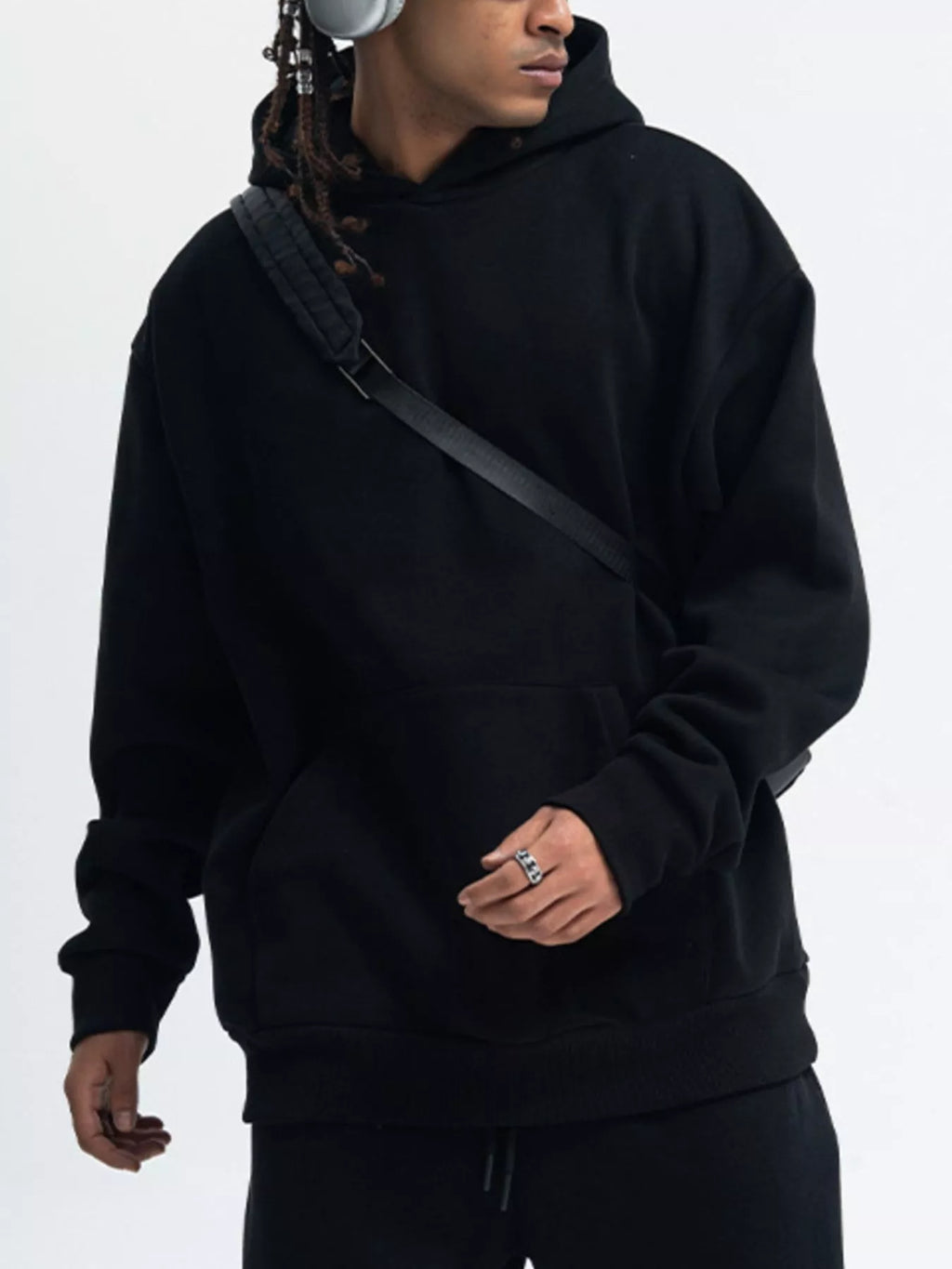 Men's Kangaroo Pocket  Long Sleeve Hoodie