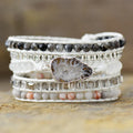Geode Centerpiece Stone Layered Bracelet With Alloy Accents - Southern Shores Clothing